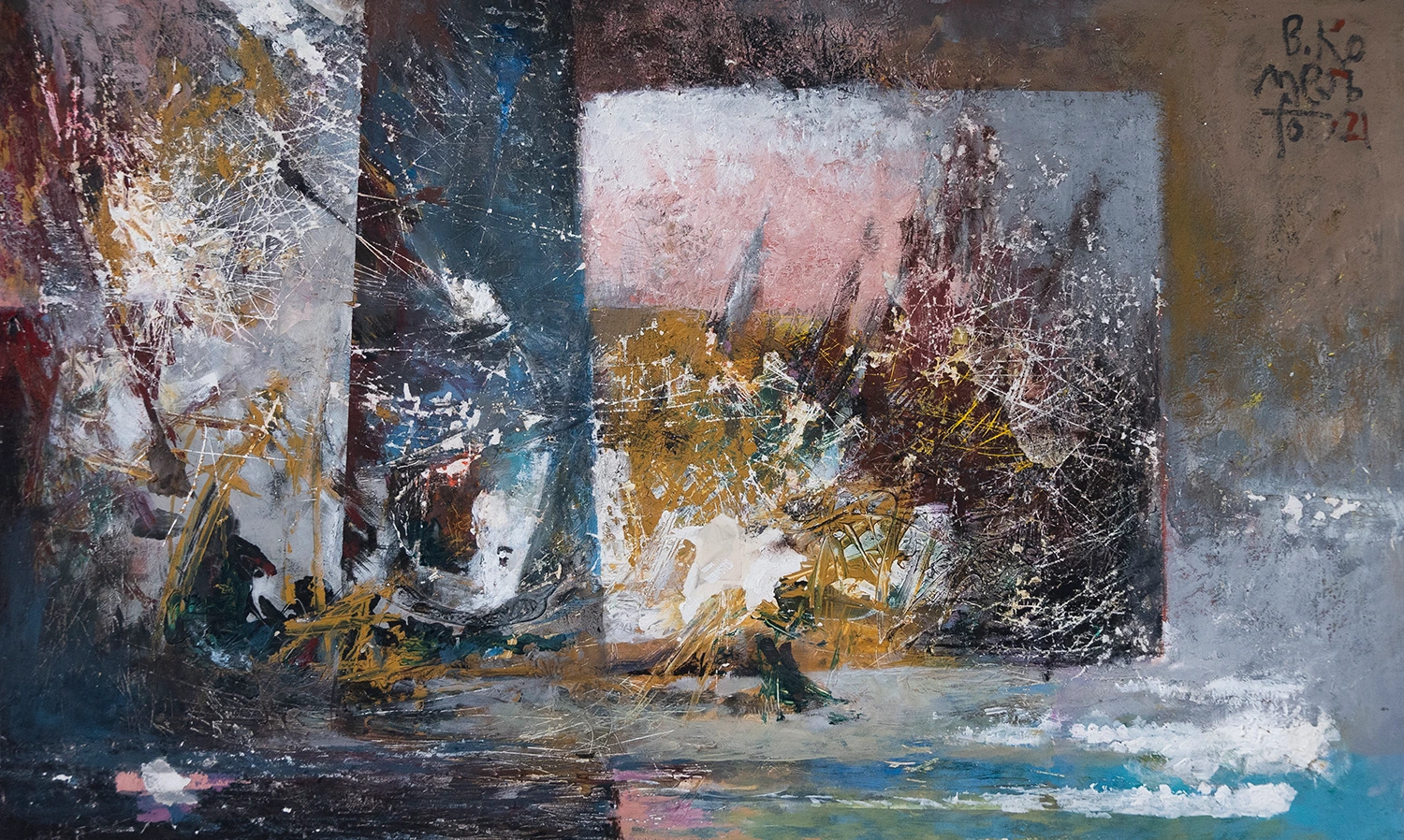 Оргалит синий